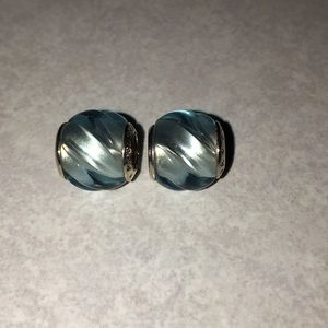 Pandora blue ripples wave muranos 797098NAB